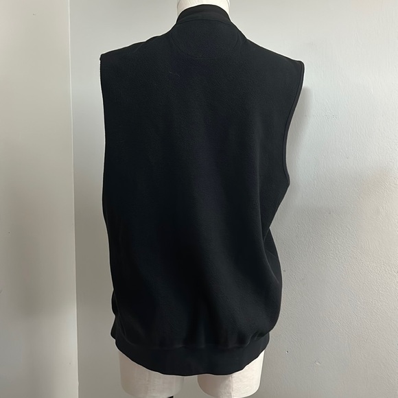 Men’s Saratoga by Robert Peritz Cotton Navy Vest Front Snap Closure size L VNTG - Picture 8 of 13